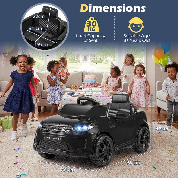 12V Ride on Car with Remote Control and Music Licensed Land Rover-