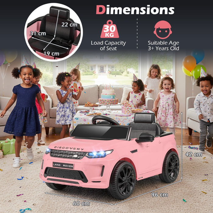 12V Ride on Car with Remote Control and Music Licensed Land Rover-
