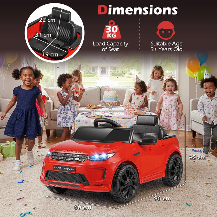 12V Ride on Car with Remote Control and Music Licensed Land Rover-