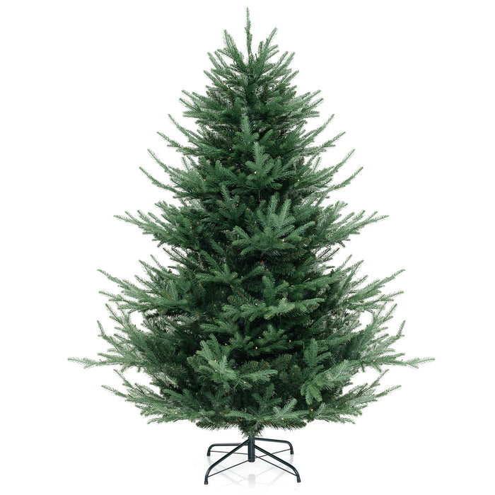135 cm Artificial Christmas Tree Faux Hinged Xmas Tree with 442 Branch Tips-