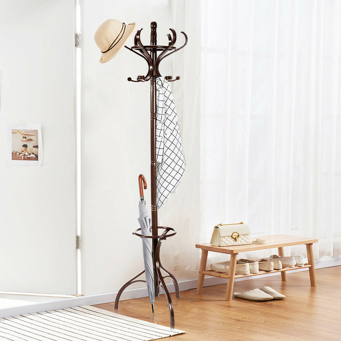 Wooden Furniture Creations - Classic Coat and Hat Stand - Perfect for Organized Home Entrances