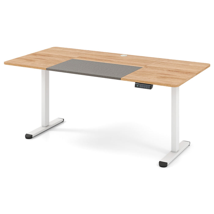 140 x 70 cm Height Adjustable Electric Standing Desk with Anti-Collision Design-