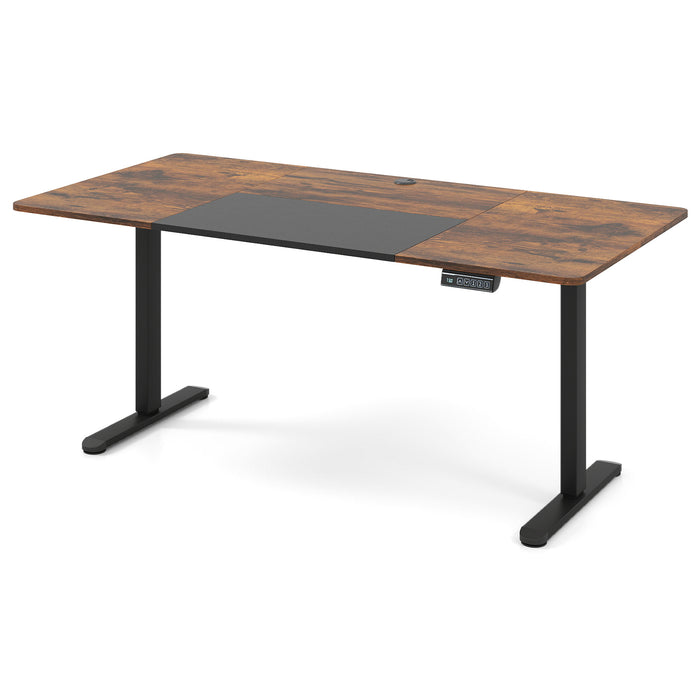 140 x 70 cm Height Adjustable Electric Standing Desk with Anti-Collision Design-