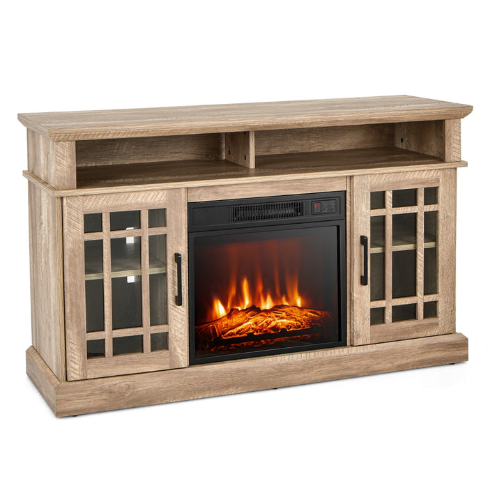 Fireplace TV Stand with 2000w Electric Insert and Remote Control-