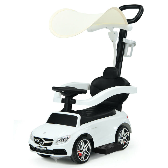 3 in 1 Ride on Push Car Licensed Mercedes Benz Car Slider Walker-
