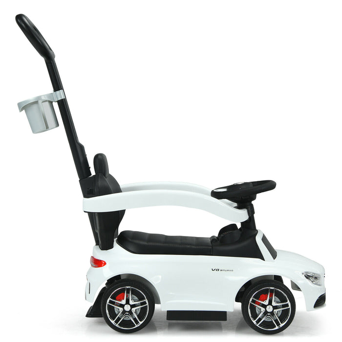 3 in 1 Ride on Push Car Licensed Mercedes Benz Car Slider Walker-