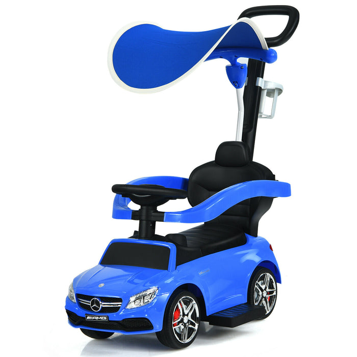 3 in 1 Ride on Push Car Licensed Mercedes Benz Car Slider Walker-