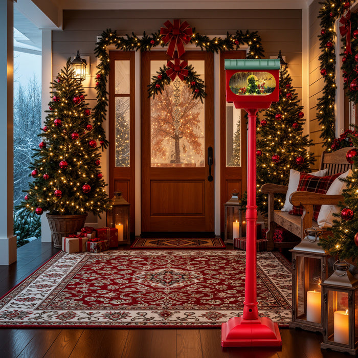 148 CM Musical Christmas Sound and Tap Activated Xmas Indoor Street Lamp-
