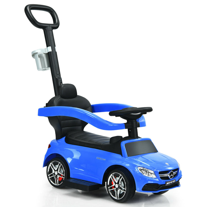 3 in 1 Ride on Push Car Licensed Mercedes Benz Car Slider Walker-