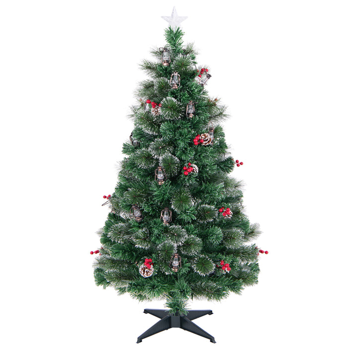 150/180CM  Artificial Christmas Tree with 8 Lighting Modes and Optical Fibers-