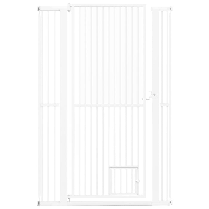 150CM Extra Tall Pet Gate Heavy-Duty Metal Easy Walk Through Gate-