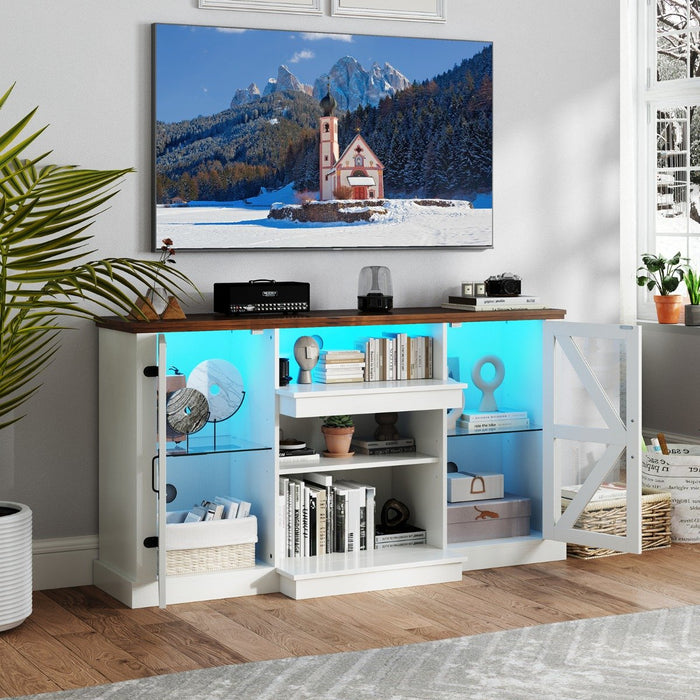 150 CM Media Console Table TV Cabinet for TVs up to 68 Inch-