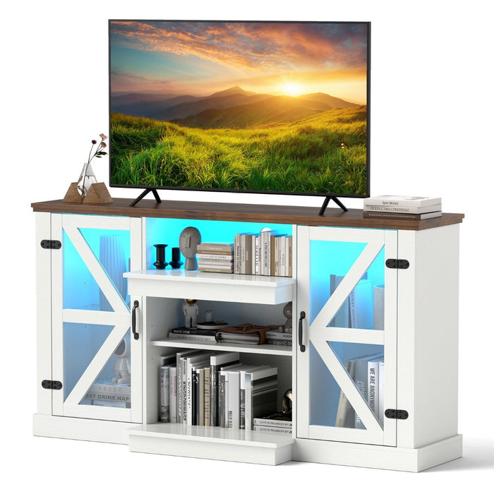 150 CM Media Console Table TV Cabinet for TVs up to 68 Inch-