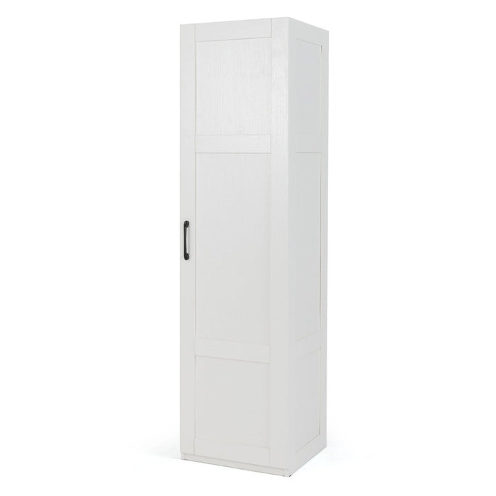 150 cm Tall 4-Tier Freestanding Storage Floor Cabinet-White