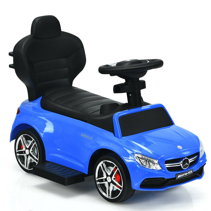3 in 1 Ride on Push Car Licensed Mercedes Benz Car Slider Walker-