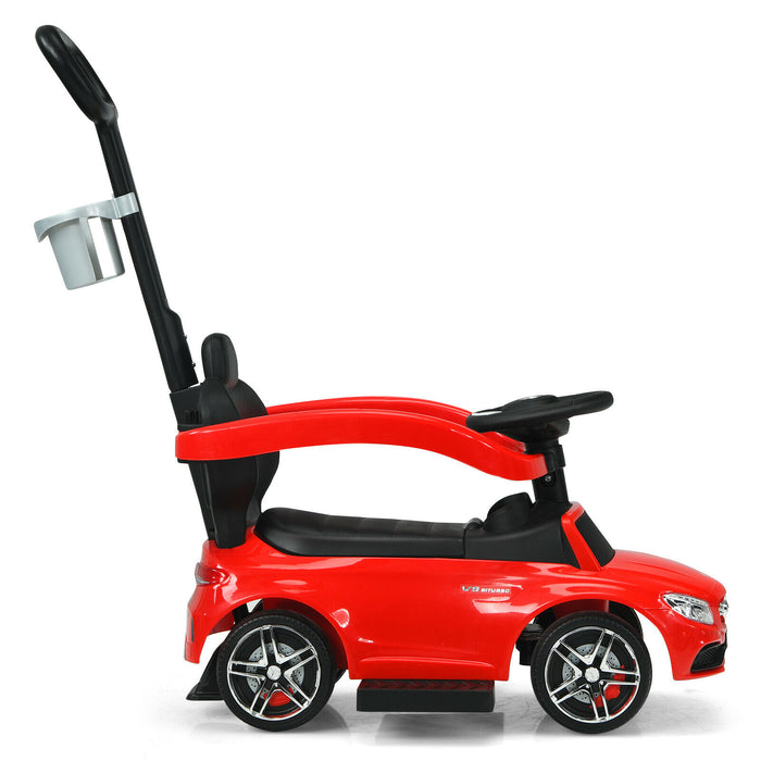 3 in 1 Ride on Push Car Licensed Mercedes Benz Car Slider Walker-
