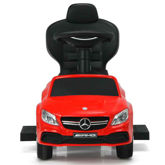 3 in 1 Ride on Push Car Licensed Mercedes Benz Car Slider Walker-