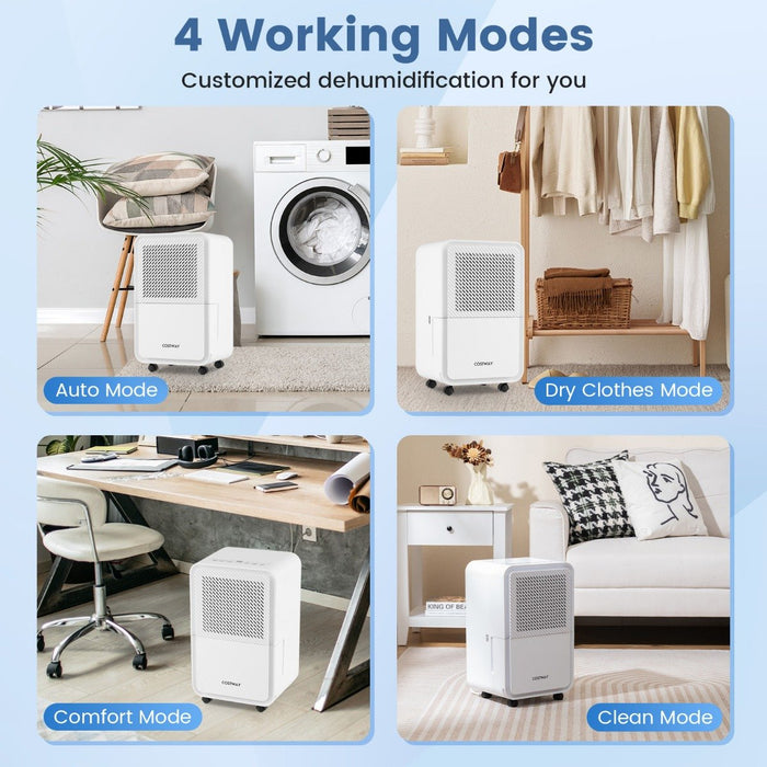 15 L Dehumidifier for Home with 4 Modes and 24H Timer-