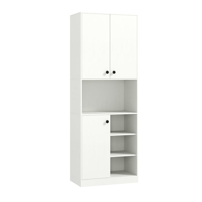 166cm Kitchen Pantry Storage Cabinet Modern Hutch Cabinet-
