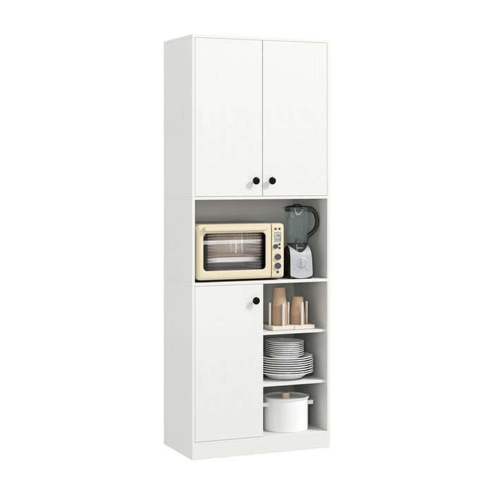 166cm Kitchen Pantry Storage Cabinet Modern Hutch Cabinet-