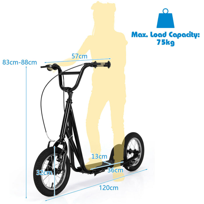Children's Urban Scooter with Dual Hand Brakes and Adjustable Handlebar-