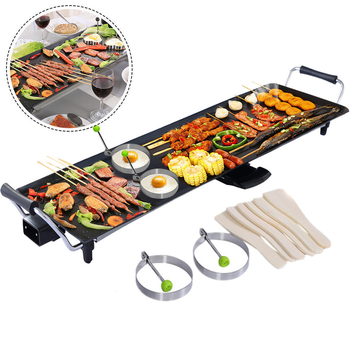 XXL Model 90x23 - Electric Barbecue Teppanyaki Table Griddle - Ideal for Indoor and Outdoor Grilling