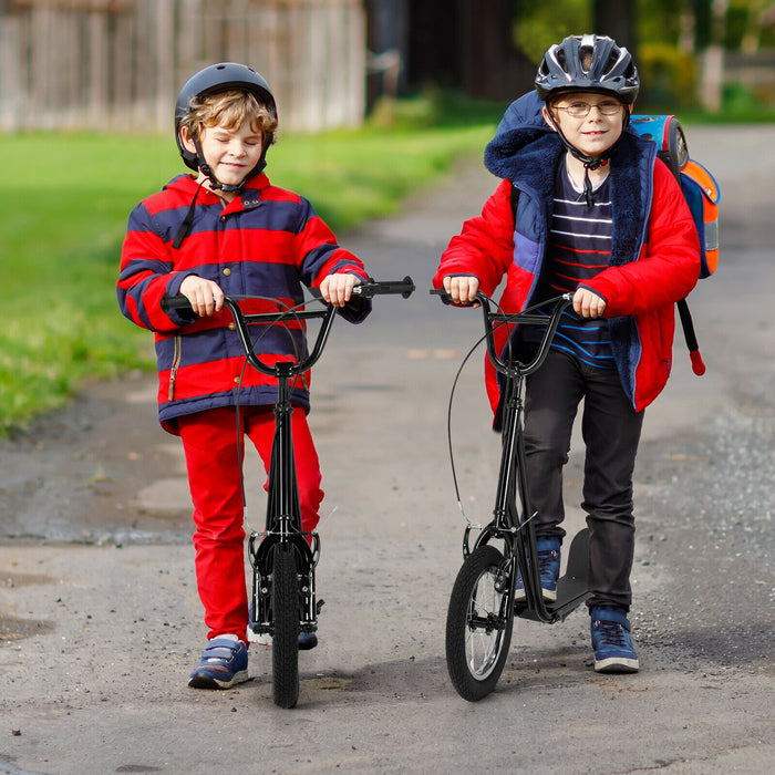 Children's Urban Scooter with Dual Hand Brakes and Adjustable Handlebar-