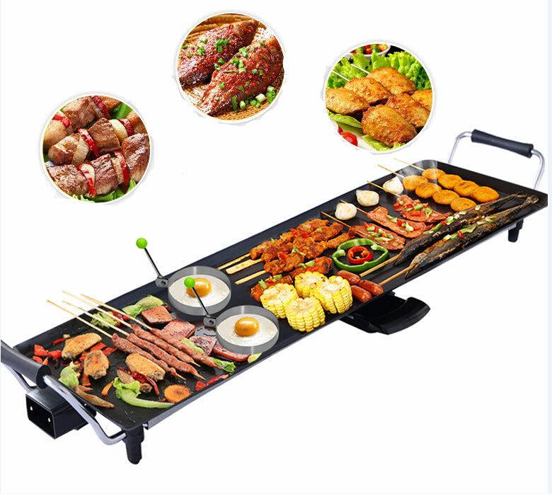 XXL Model 90x23 - Electric Barbecue Teppanyaki Table Griddle - Ideal for Indoor and Outdoor Grilling