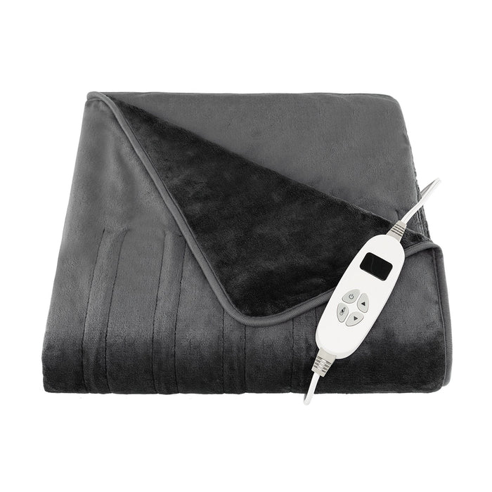 180 x 130 CM Electric Heated Throw Blanket with 10 Heat Settings-