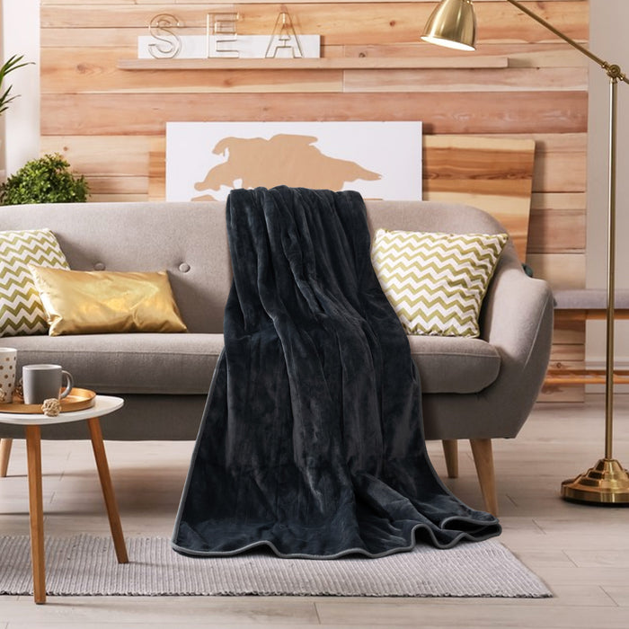 180 x 130 CM Electric Heated Throw Blanket with 10 Heat Settings-