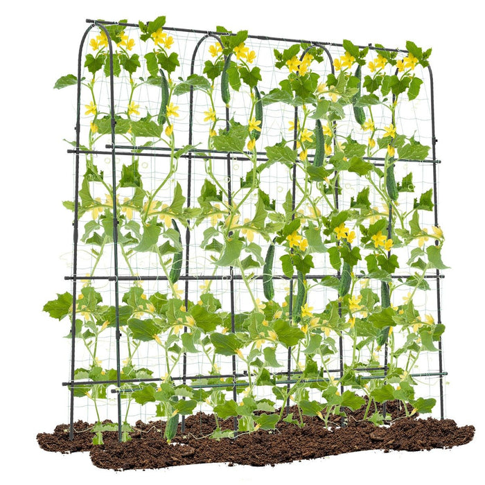 180 x 180 cm U-Shaped Garden Arched Trellis for Climbing Plants