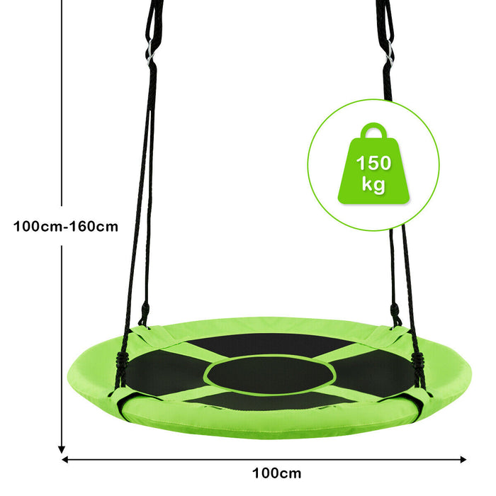 100cm Children Flying Saucer Tree Swing with Adjustable Rope-