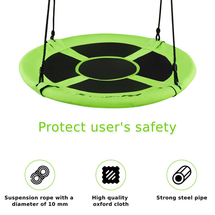 100cm Children Flying Saucer Tree Swing with Adjustable Rope-