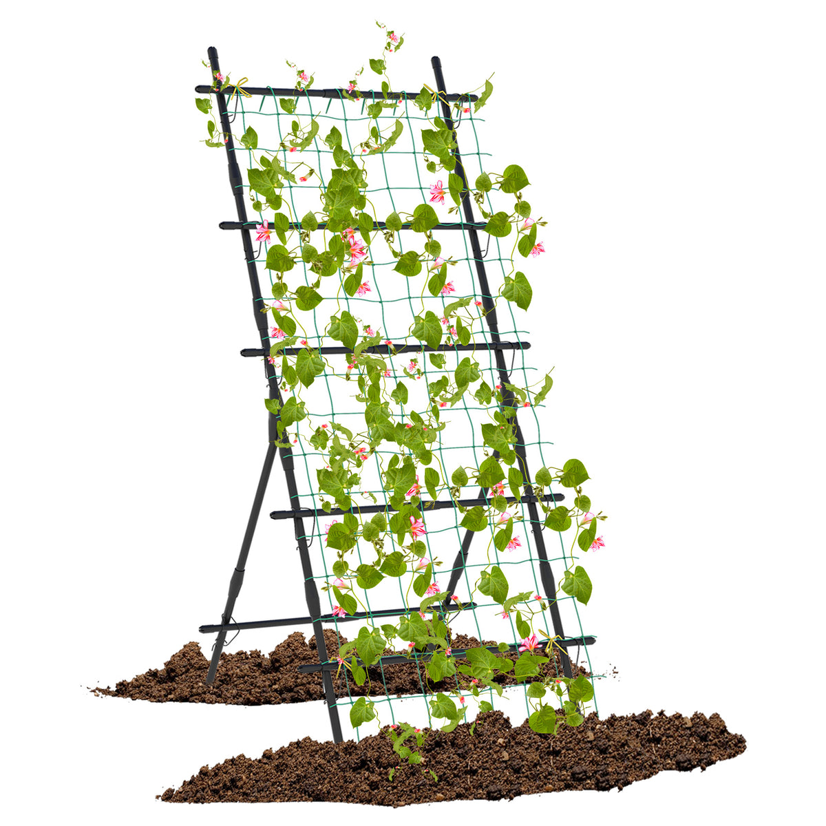 187cm Tall Garden Trellis Vertical Plant Support Stand with Netting-