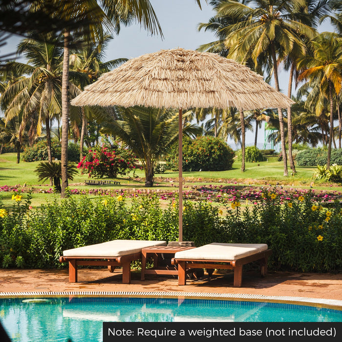 196 cm Hula Thatched Tiki Umbrella with Tilt