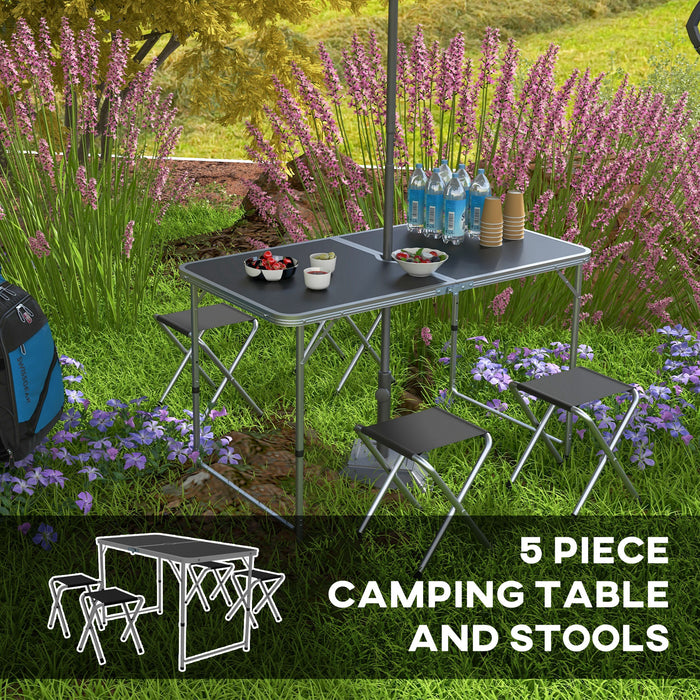 Outsunny Four-Person Foldable Aluminium Picnic Set
