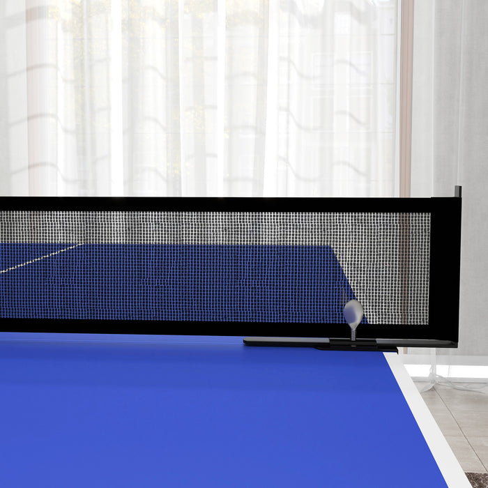 Foldable 9FT Table Tennis Set with Accessories - Complete Ping Pong Kit with Net, Paddles, Balls, and Protective Cover - Ideal for Indoor/Outdoor Recreation and Entertainment