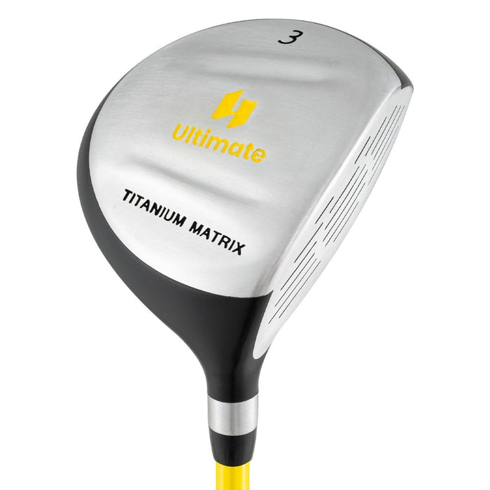 Junior Practice Golf Club for Kids Right with Fiberglass Shaft and Headcover-