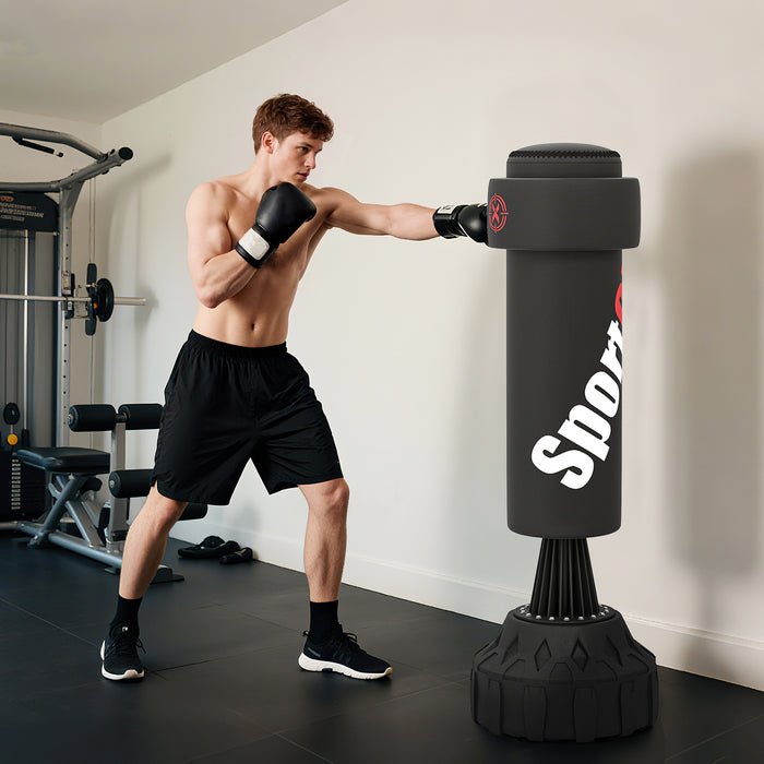 SPORTNOW 175cm Heavy Boxing Bag with Stand and Suction Cup Base