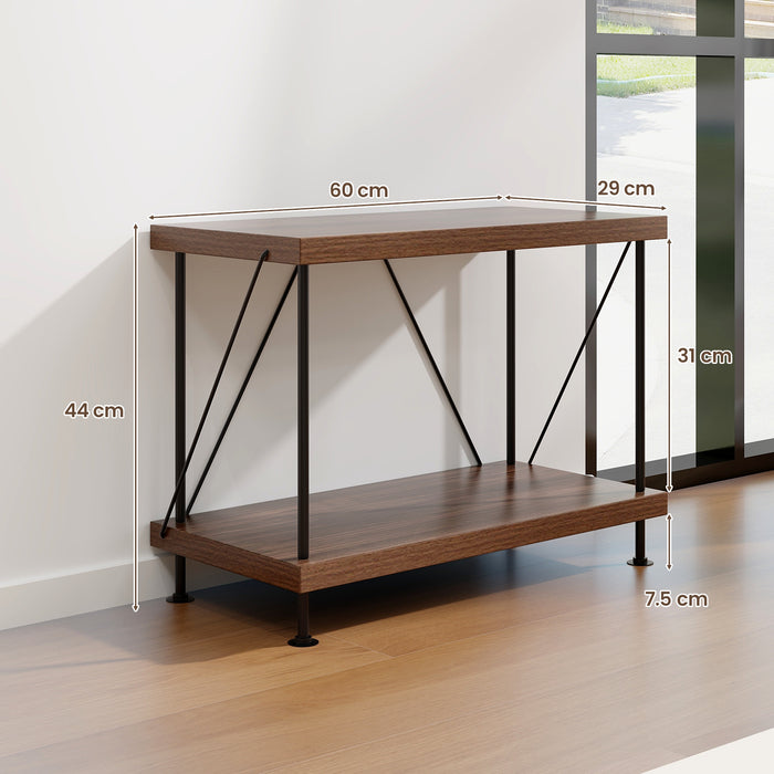 2 Pack 3-Tier Multipurpose Display Rack with Metal Frame
