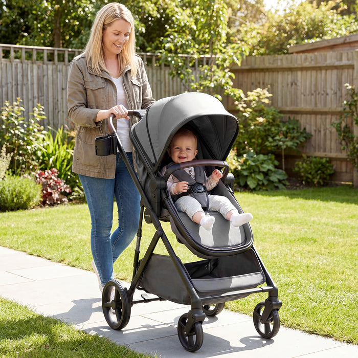 2 in 1 Baby Stroller Convertible High Landscape with Bassinet Mode Reversible Seat-