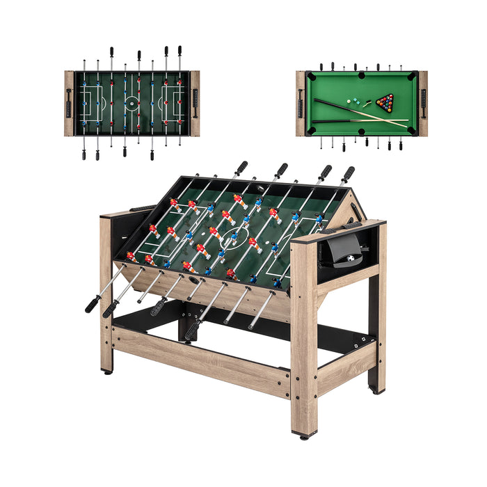 2-in-1 Swivel Game Table for Teens Adults-