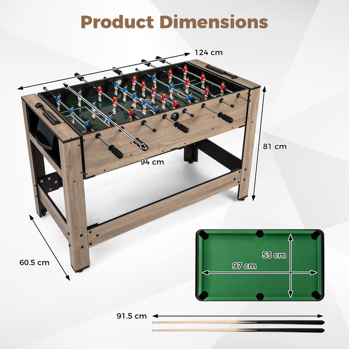 2-in-1 Swivel Game Table for Teens Adults-