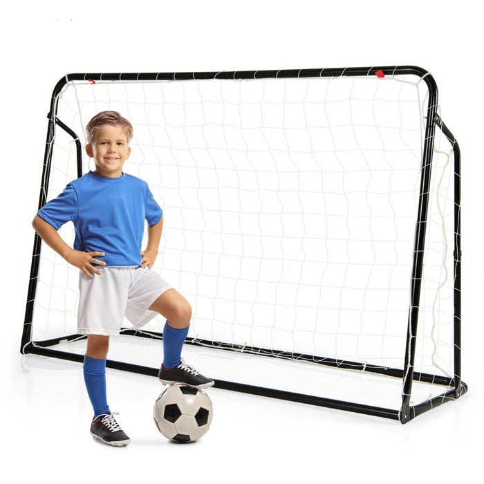 2-in-1 Kids Soccer Rebounder and Soccer Goal for Kids Aged 6+ Years Old-