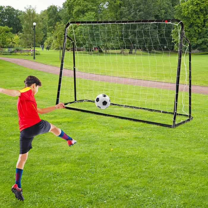 2-in-1 Kids Soccer Rebounder and Soccer Goal for Kids Aged 6+ Years Old-