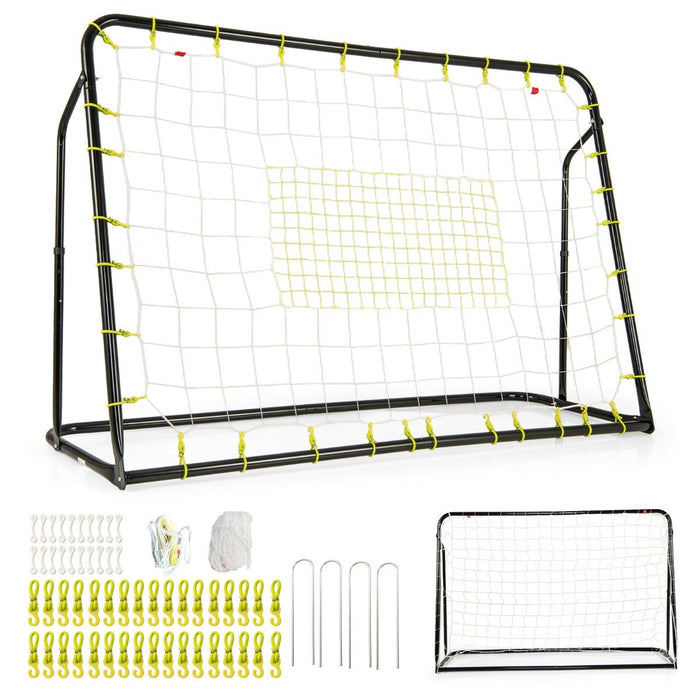 2-in-1 Kids Soccer Rebounder and Soccer Goal for Kids Aged 6+ Years Old-