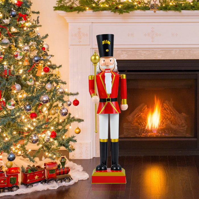 4 FT Christmas Nutcracker Xmas Nutcracker Figure with High Hat-