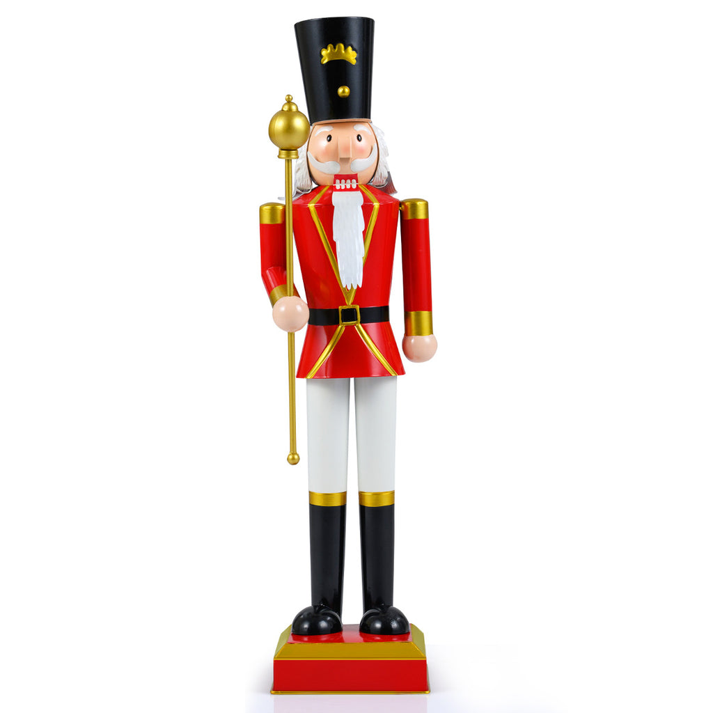 4 FT Christmas Nutcracker Xmas Nutcracker Figure with High Hat-