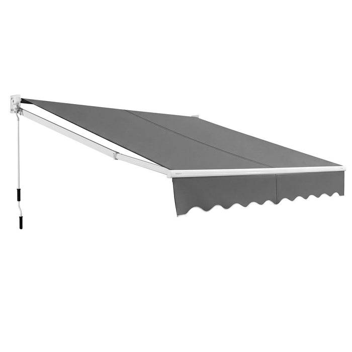 200 x 245cm Manual Retractable Awning with Adjustable Angle-