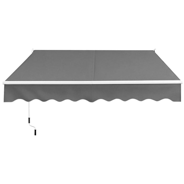 200 x 245cm Manual Retractable Awning with Adjustable Angle-